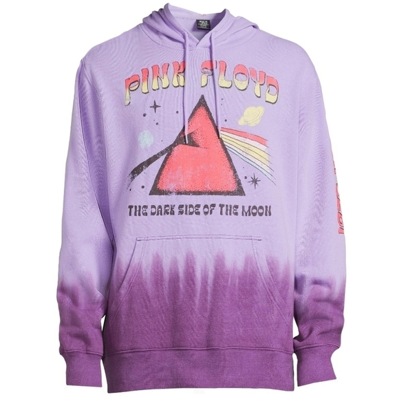 Pink Floyd Dark Side Of The Moon Hooded Sweatshirt In Jasper Purple Sz Med NWT - Picture 6 of 9